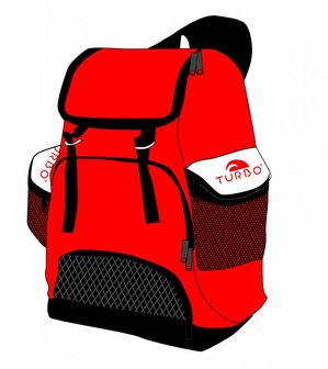 Turbo Waterpolo Luxe Rugzak Draco Red 30L