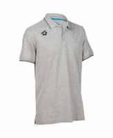 Arena Team Poloshirt Solid Cotton heather-greyr L