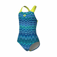 Arena G Ondulation Swimsuit Swim Pro Back navy-soft green 14-15