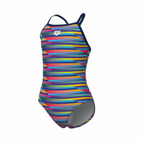 Arena G Racing Stripe Swimsuit Lightdrop Back multi-navy 6-7