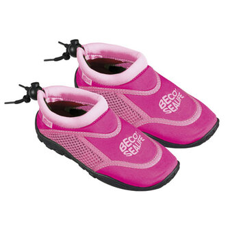 BECO Kinder neopreen surfschoentje, sealife, roze, maat 32-33