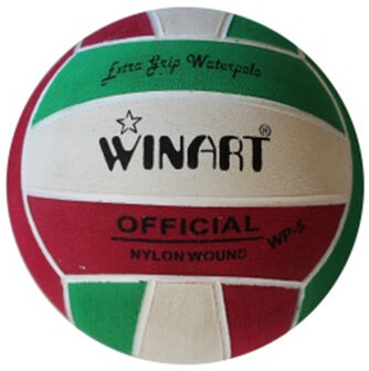 Winart waterpolobal mini-polo maat 3 rood-wit-groen