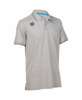 Arena Team Poloshirt Solid Cotton heather-greyr M