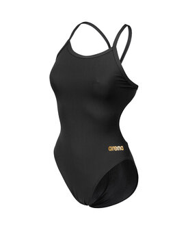 Arena W Team Swimsuit Challenge Solid black-gold 34