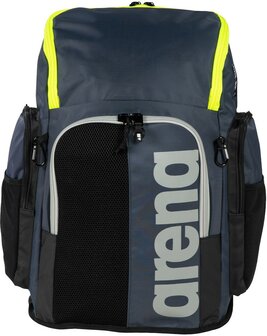 Arena zwemtas Spiky III Backpack 45 navy-neonyellow