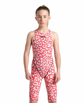 Arena G Powerskin ST Next LE SL OB JR leopard-skin/geranium 12-13Y