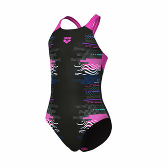 Arena G Rhythm Swimsuit V Back L black black-shocking pink 12-13