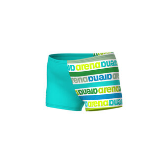 Arena B Kids Friends Swim Short Allover water/soft-green 2-3Y