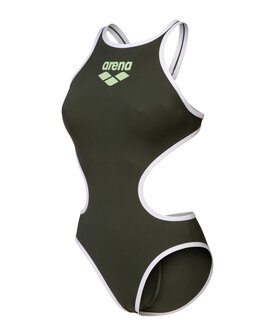 Arena W One Biglogo One Piece dark sage-white 34