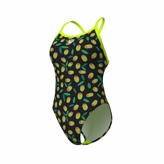 Arena W Olives Swimsuit Xcriss Cross black-multi/artic-lime 36