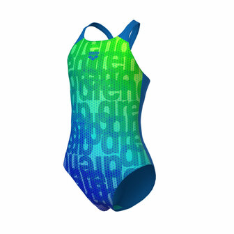 Arena G Multi Colours Swimsuit V Back blue- river 14-15