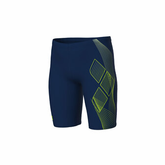Arena B Sea Water Swim Jammer navy/artic-lime 12-13