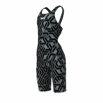 Aanbieding! Arena G Printed Full Body black multi kindermaat 164 6