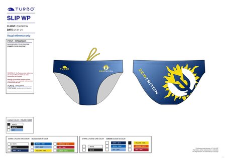 Magazijn opruiming Turbo (XL) waterpolobroek zew triton FR90/D6/XL