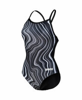 Arena W Swimsuit Lightdrop Back Marbled black-blackmulti 36