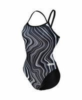 Arena W Swimsuit Challenge Back Marbled black-blackmulti 38