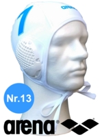 Arena waterpolo cap (size m/l) wit nummer 13