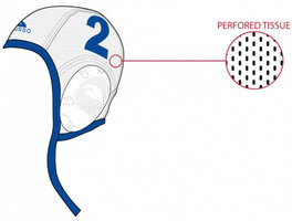 special made Turbo Waterpolo cap (size m/L) New Generation wit nummer 14