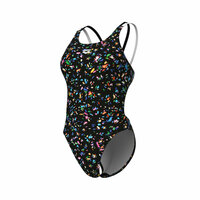 Arena W Confetti Swimsuit Swim Tech Multi black-black-white 34