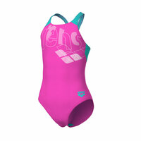 Arena G Tales Swimsuit V Back shocking-pink/water 8-9