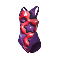 Arena G Star Shaped Swimsuit Swim Tech L plum-bright coral 14-15