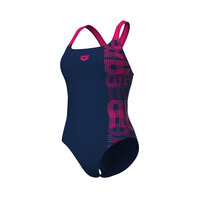Arena W Swimsuit Control Pro Back Graphic B navy-freak rose 36
