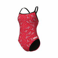 Arena W Escape Swimsuit Challenge Back black/team-red 36
