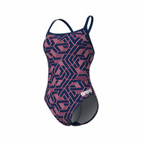 Arena W Escape Swimsuit Challenge Back navy/red/white/blue 36