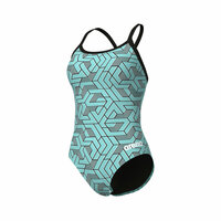 Arena W Escape Swimsuit Lightdrop Back black-waterblue multi 36