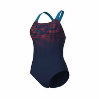 Arena W Foggy Dots Swimsuit Swim Pro Back navy-blue cosmo 40
