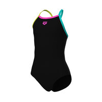 Arena G Swimsuit Lightdrop Solid black/soft-green/water/rose 10-11