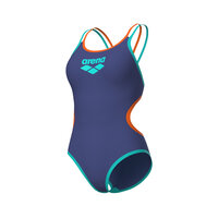 Arena W One Double Cross Back One Piece dusk-water-orange 36