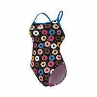 Arena W Donuts Swimsuit Challenge Back black-multi/blue-rive 32
