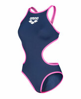 Arena W One Biglogo One Piece navy/fluo/pink 34