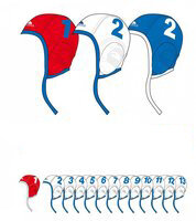 Voordeelbundel (13 stuks) Turbo waterpolo caps (size m/l) team set wit