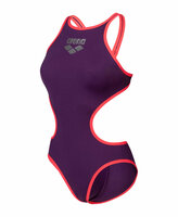 Arena W One Biglogo One Piece plum-bright coral 40